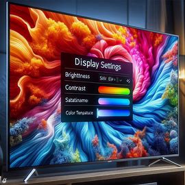 smart tv with display settings