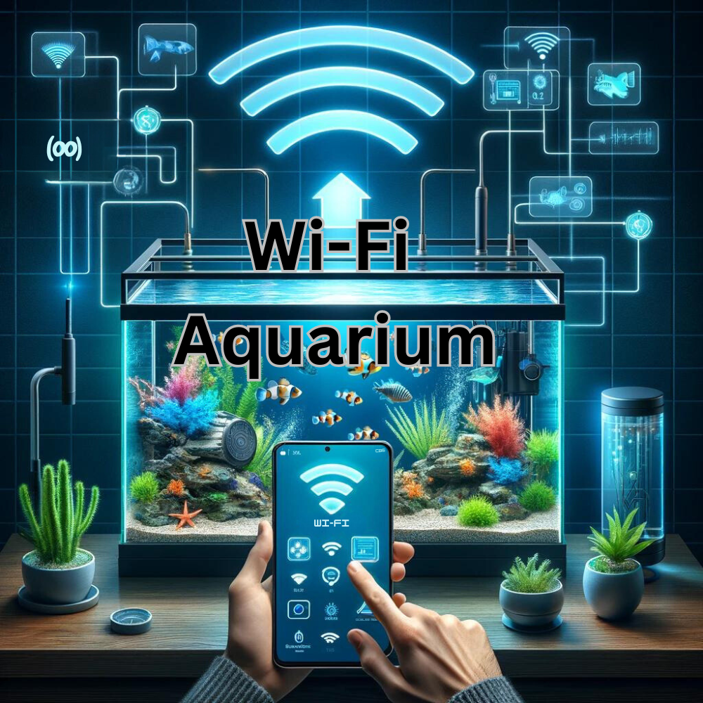 Wi fi aquarium controlled from a phone