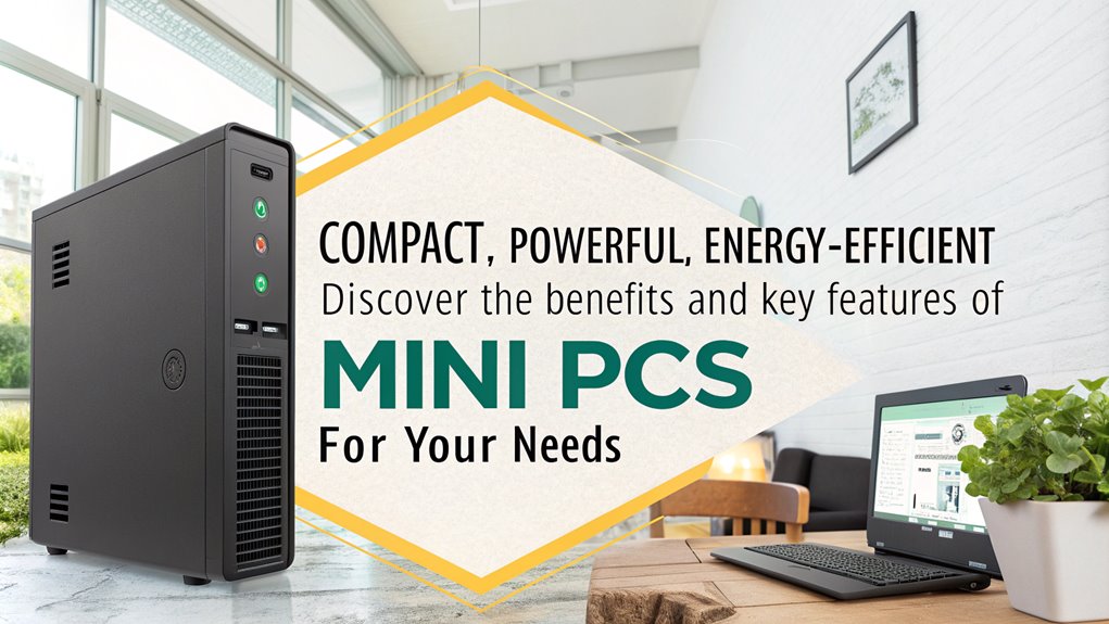 An infographic about how to choose a mini PC, covering what a mini PC is and reasons to buy one. The only text in the image is as follows