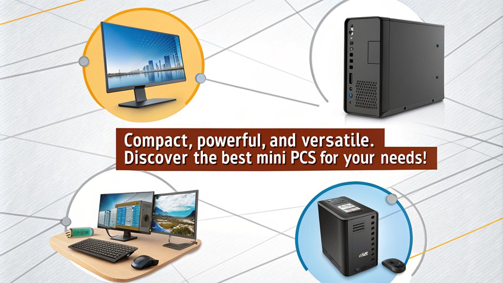 An infographic showcasing Popular Mini PC Models, explaining what a Mini PC is and why you should buy one.