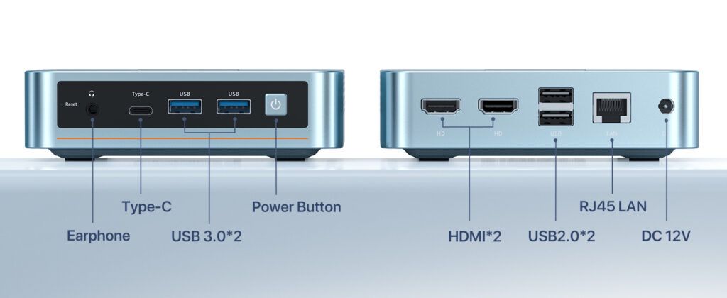The Peladn Wi-6 Mini PC comes with an impressive variety of connectivity options, ensuring that all your devices can connect easily.
