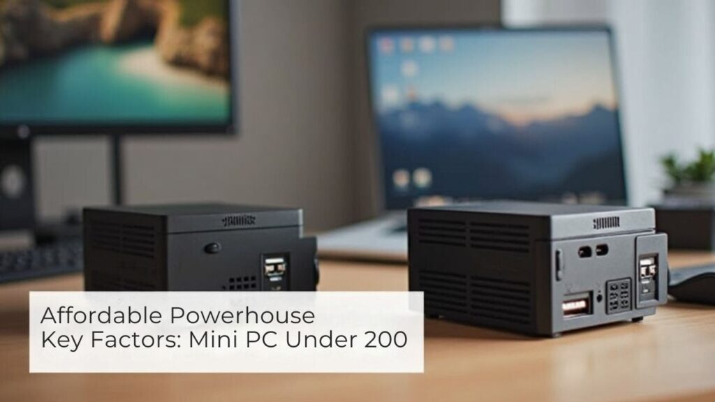 Affordable powerhouses Key Factors for Mini PCs under 200