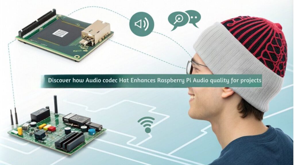 n infographic exploring Audio Codec HAT features in The Complete Guide to Raspberry Pi Audio. Highlight key functionalities and benefits for enhanced audio output.