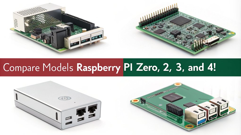 An infographic showcasing budget-friendly options for Raspberry Pi models. Highlight key features and pricing for each model to aid decision-making.
