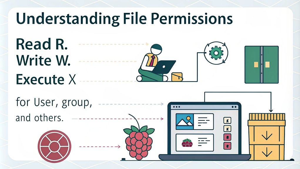 file permissions control access