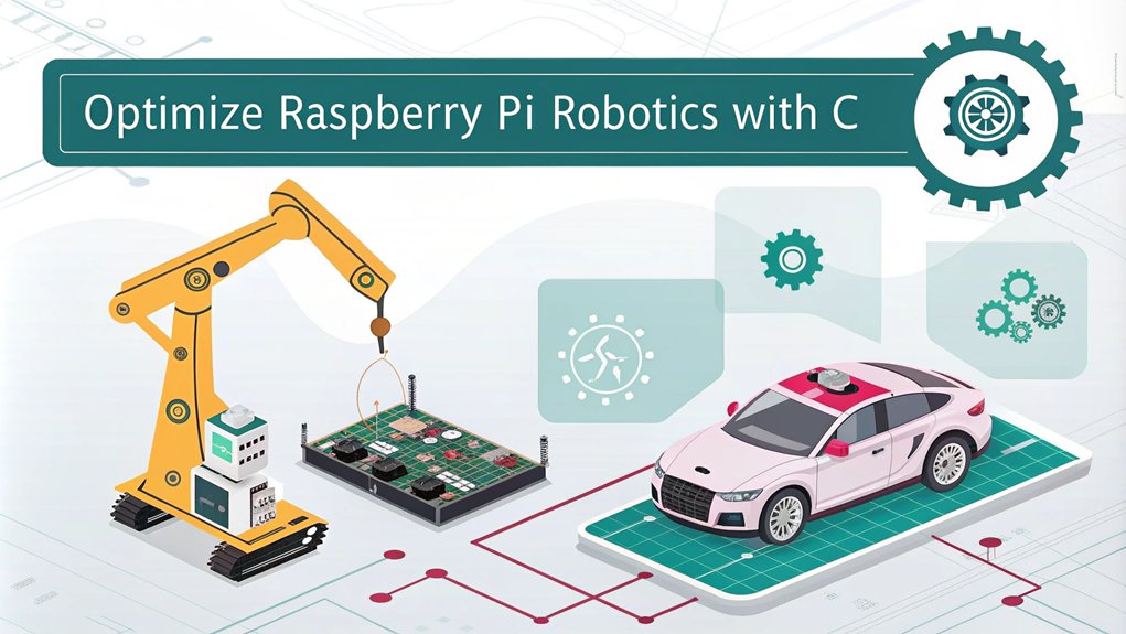 An infographic about Project Complexity Handling in the context of What Can C++ Do for Raspberry Pi Robotics, highlighting key points such as:  - Efficient Code Execution - Real-Time Processing - Multi-Threaded Applications - Hardware Integration  