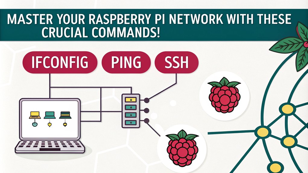 setting up network parameters using Raspberry Pi Commands