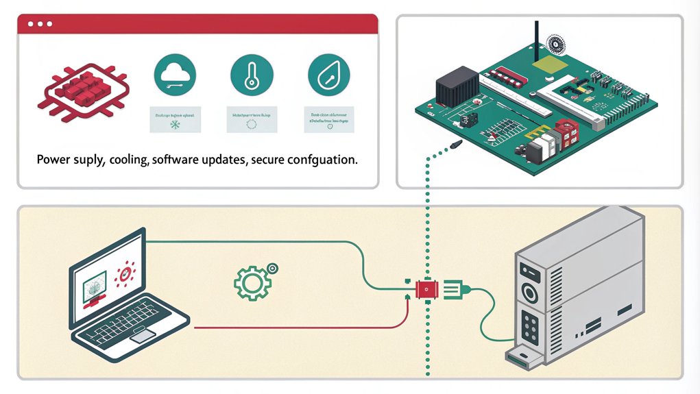 An infographic about ensuring long-term stability when setting up your first Raspberry Pi, including step-by-step instructions.