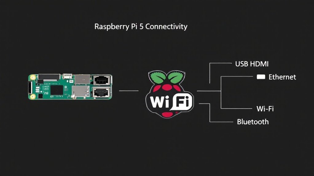 various ways to connect the Raspberry Pi 5