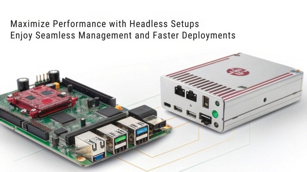 An infographic showcasing the benefits of a headless setup for optimizing your Raspberry Pi setup with Raspberry Pi Imager. Highlight efficiency, remote access, and streamlined configurations.