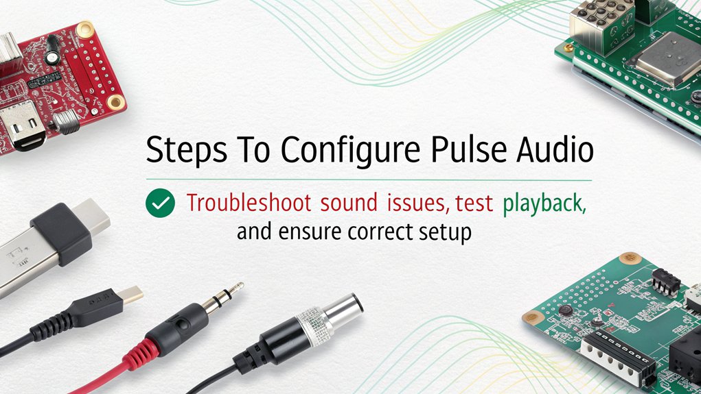 An infographic showcasing effective methods for testing and troubleshooting audio on Raspberry Pi 5 with Pulse Audio configuration.