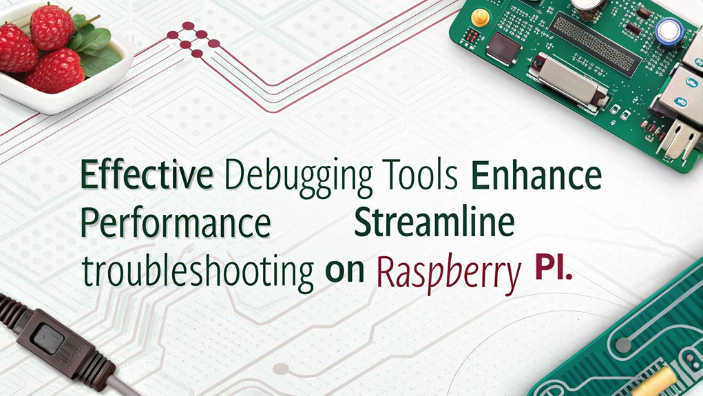 An infographic illustrating Advanced Diagnostic Capabilities for debugging Raspberry Pi. Highlight the importance of effective tools that simplify problem identification.