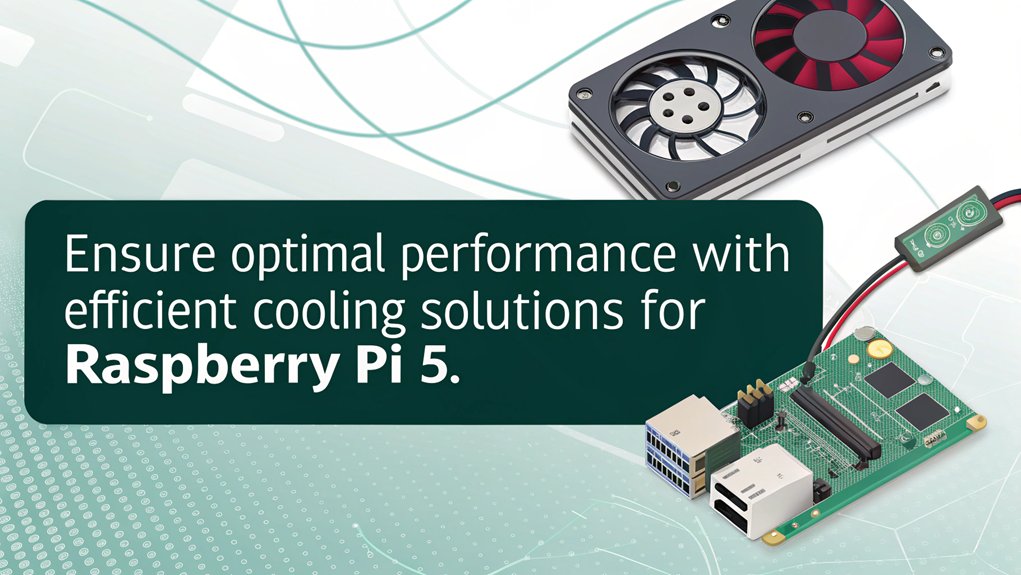 :An infographic showcasing the essential steps for monitoring performance when installing and configuring a Raspberry Pi 5 cooling fan. 