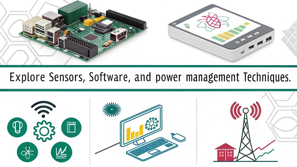 An infographic showcasing Future Expansion Ideas for monitoring power on a Raspberry Pi. Include innovative methods, tools, and accessories for enhanced tracking.