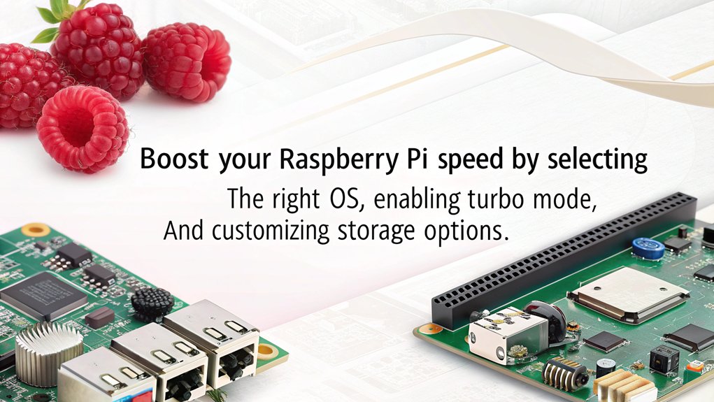 An infographic showcasing tips for enhanced performance in optimizing your Raspberry Pi setup with Raspberry Pi Imager. 