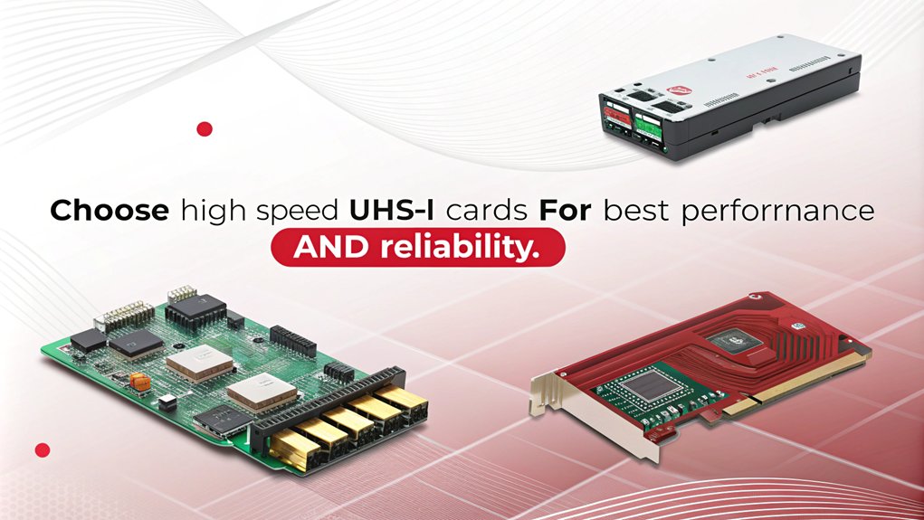 An infographic showcasing Key Performance Metrics for selecting SD cards for a Raspberry Pi 4. Highlight speed, capacity, and durability for optimal performance.