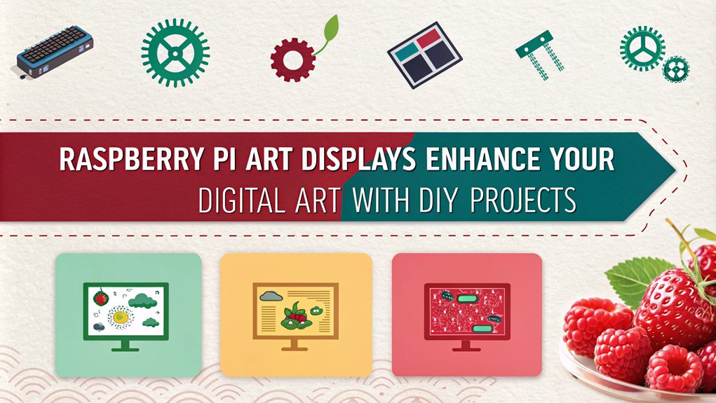 An infographic about customizing art displays in the context of top Raspberry Pi projects to boost digital art skills.