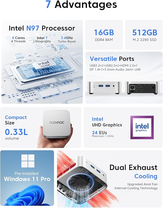 Advantages of the ACEMAGIC Vista V1 N97 Mini PC