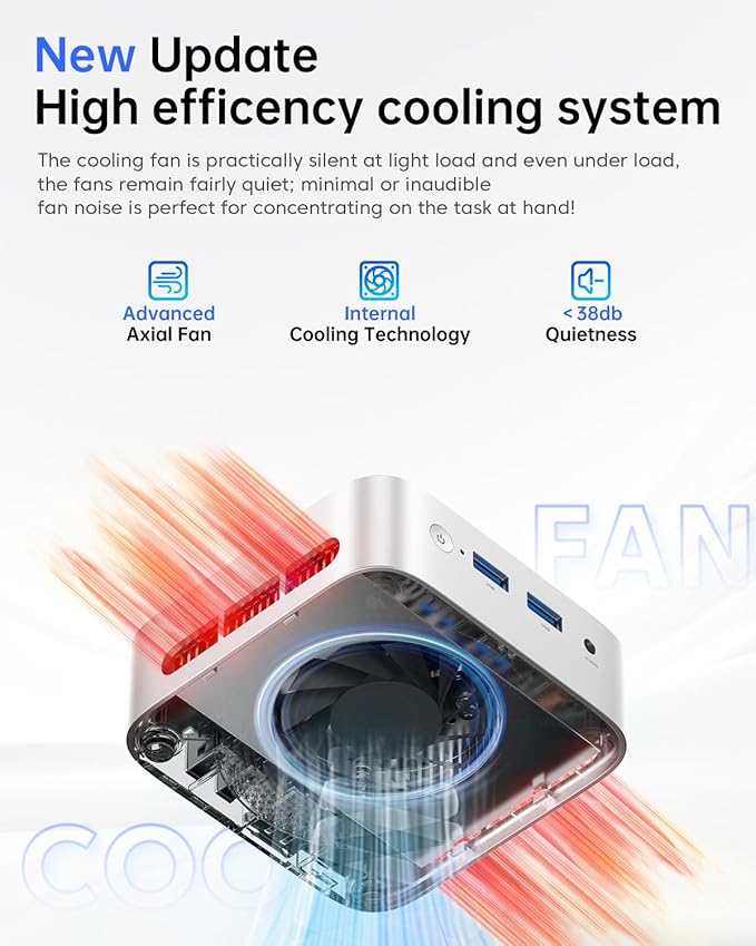 ACEMAGIC Vista V1 N97 Mini PC Cooling System