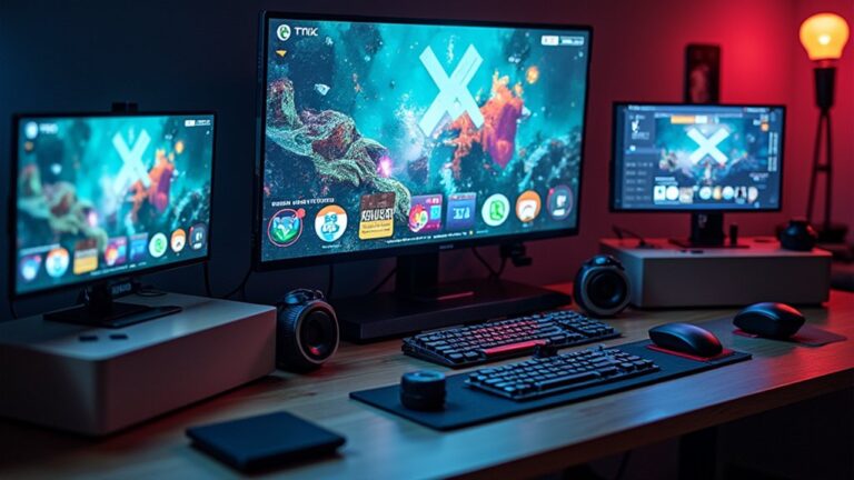 A realistic image of a Raspberry Pi setup featuring various tech projects, including a media center, home automation, and gaming console.