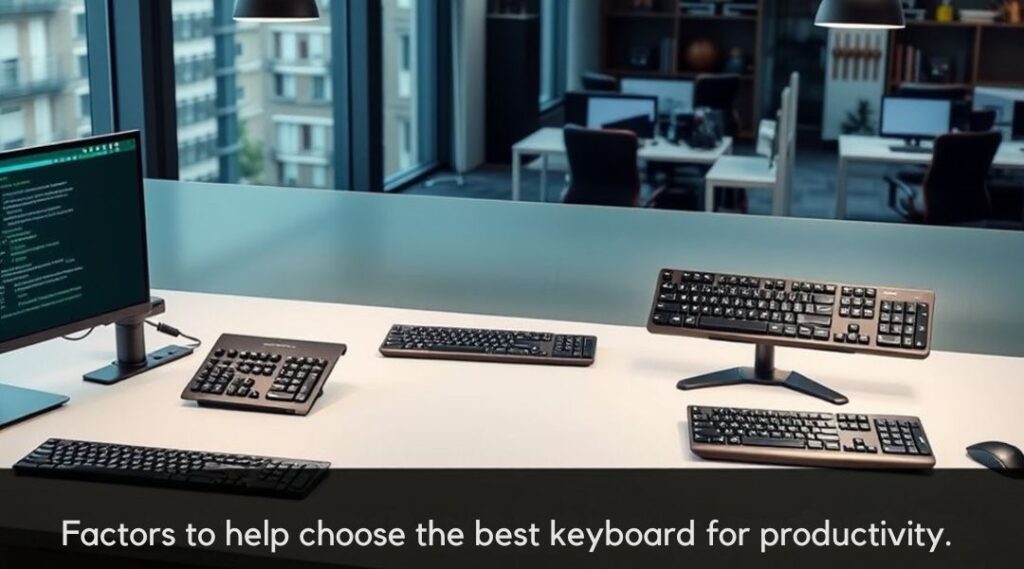 Factors to consider when choosing the best keyboards for productivity