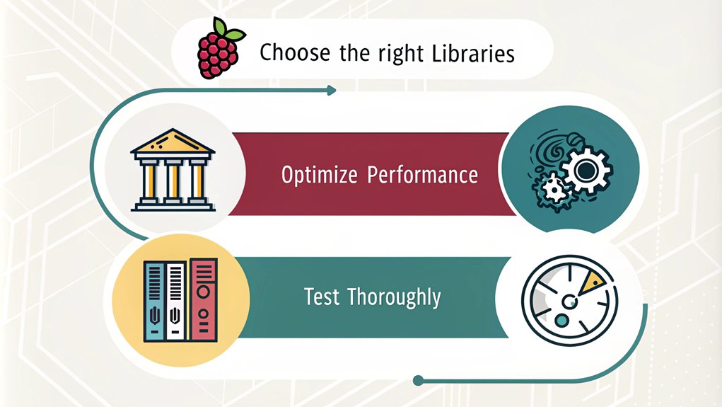 An infographic about building interactive projects using Python on Raspberry Pi, highlighting three key tips.