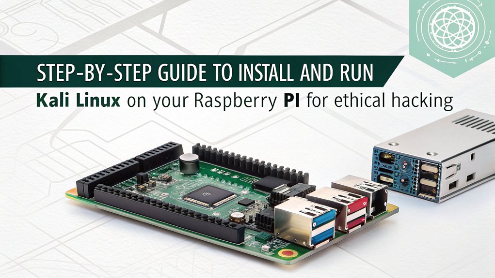 An infographic showcasing the steps for Installing Kali Linux on the Raspberry Pi, highlighting essential tools, preparation, and execution tips.