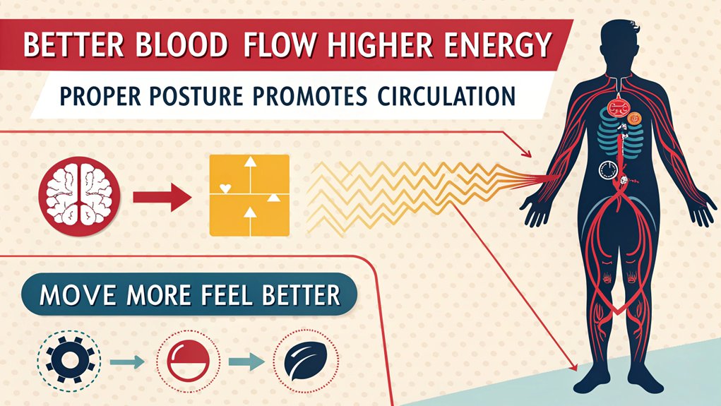 boosted circulation and vitality with ergonomic seating
