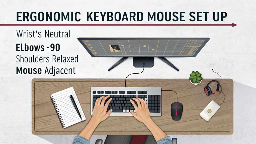 The right keyboard and mouse setup contribute to productive home offices with ergonomics 