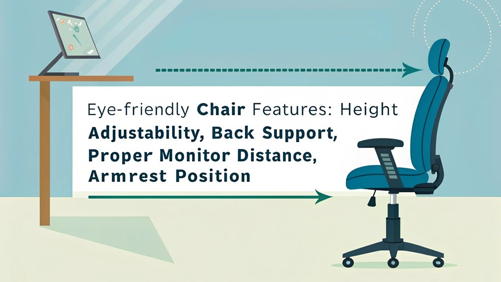 eye friendly ergonomic chair features allow you to use ergonomic chairs to prevent eye strain