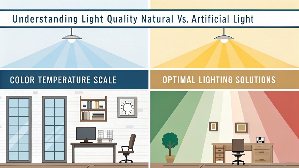 natural vs artificial lighting looking at color temperature and optimal lighting solutions