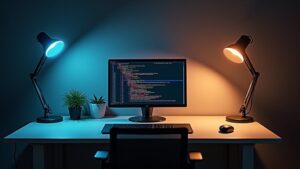 optimal computer workspace lighting