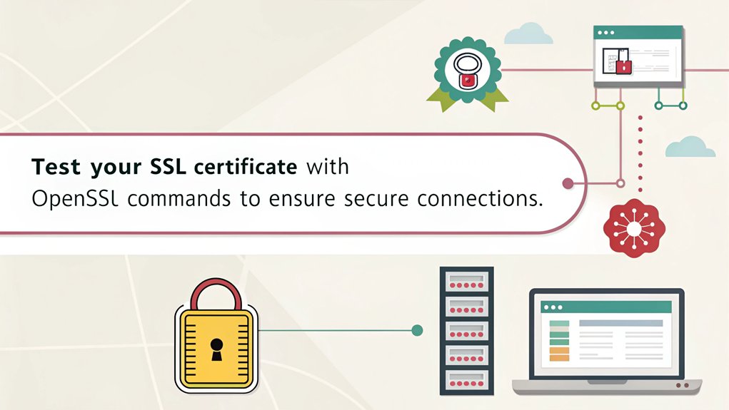 An infographic illustrating how to test the Raspberry Pi SSL certificate after installation. Include steps, tools needed, and troubleshooting tips.