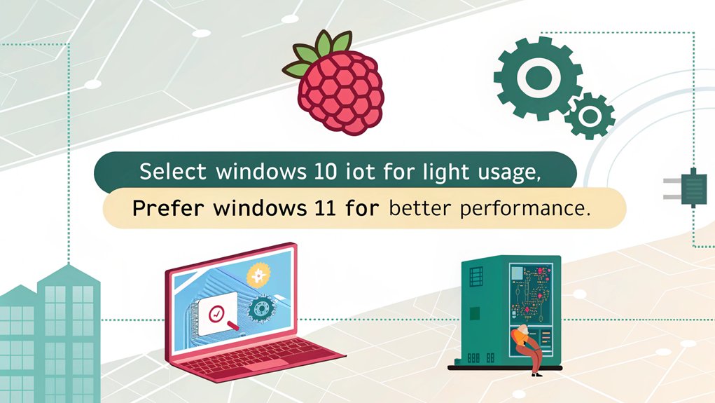An infographic about Choosing the Right Windows Virtual Machine on a Raspberry Pi Virtual Machine. Include essential tips on compatibility and performance.