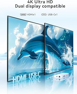 Minisforum S100 running dual 4K displays via HDMI and USB-C