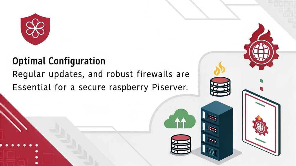 :An infographic about ensuring performance and security when hosting your own domain with a Raspberry Pi. 