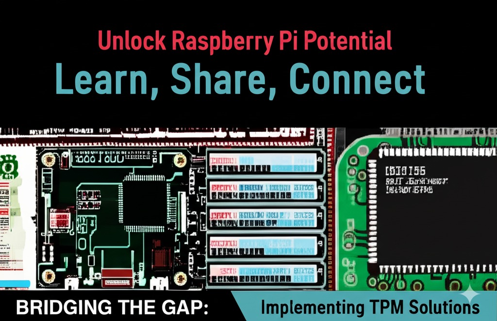 An infographic illustrating how educational tools and community collaboration empower the use of Raspberry Pi in IoT projects, highlighting resource sharing and skill development
