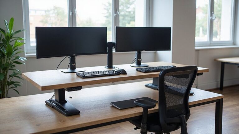 dual monitor desk options