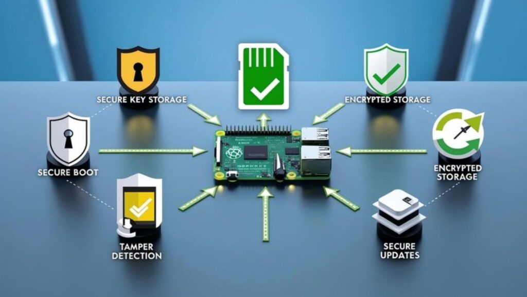 Visualization of the cascading consequences and costs of a security breach starting with an unsecured Raspberry Pi device.