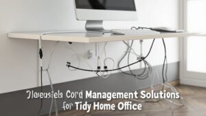 home office cord organization solutions