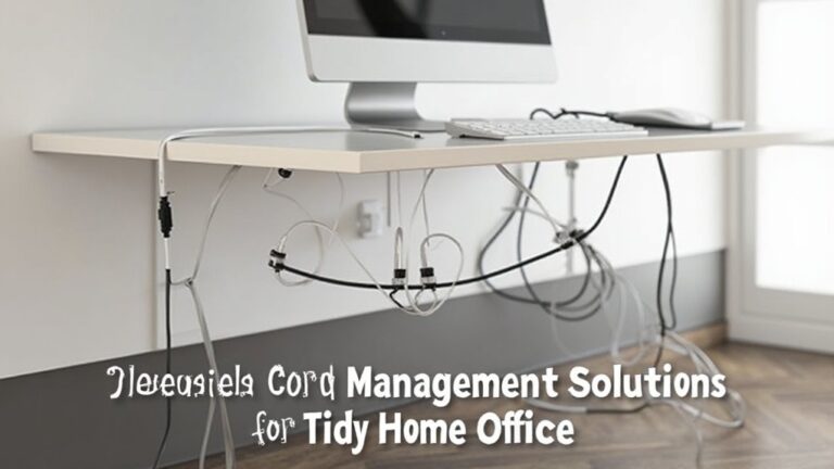 home office cord organization solutions