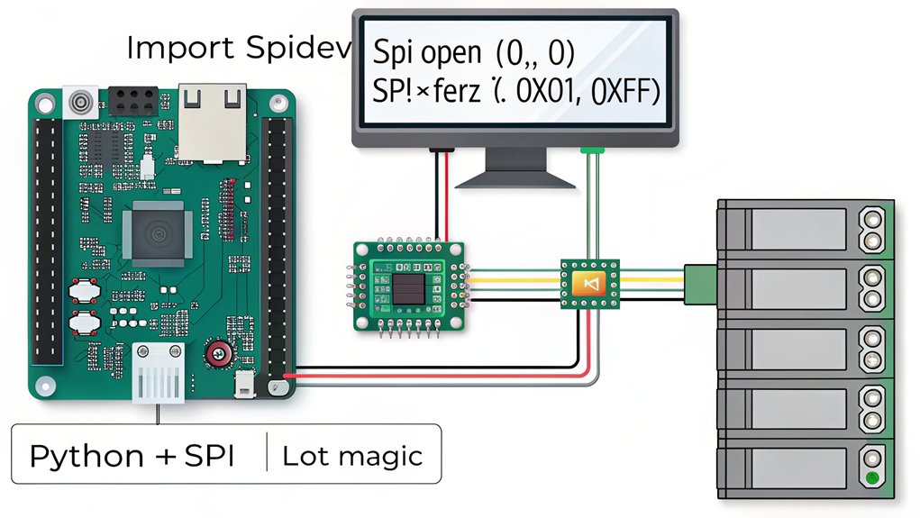 spi communication with python