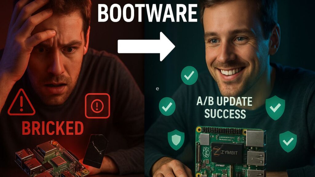 Safer updates for Raspberry Pi devices with Zymbit Bootware eliminating bricking risks through secure A/B partitioning and hardware security modules