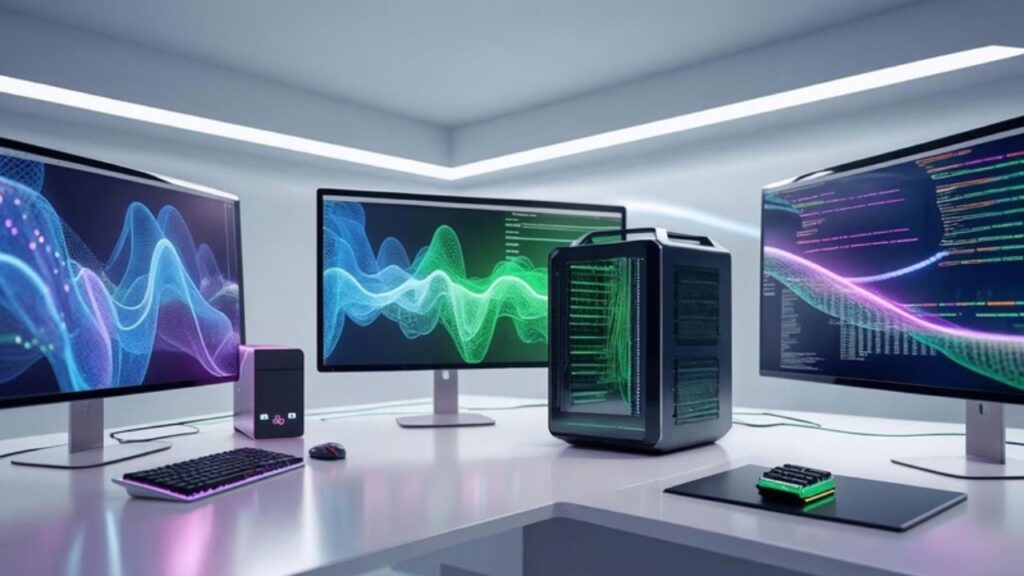 Ultimate AI lab setup with NAS and mini PC for machine learning development and deep learning hardware