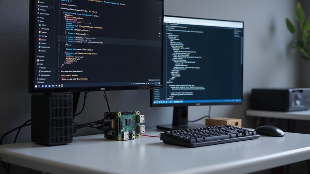 visual studio code running on the Raspberry Pi